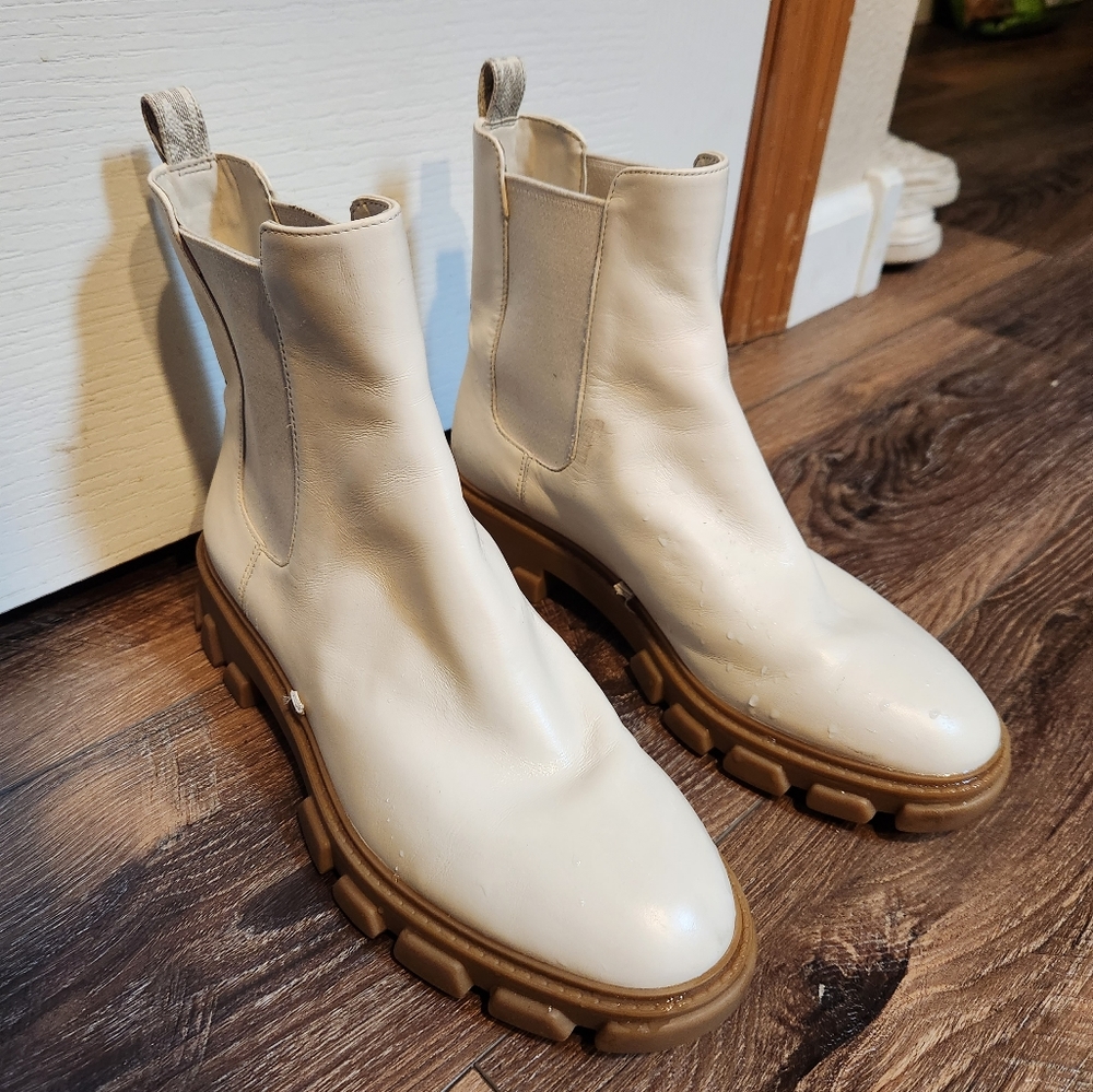 Cream colored boots